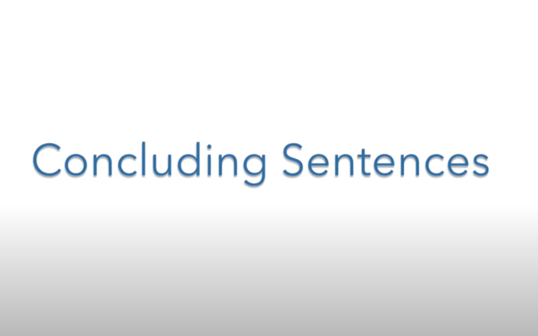 Concluding Sentences